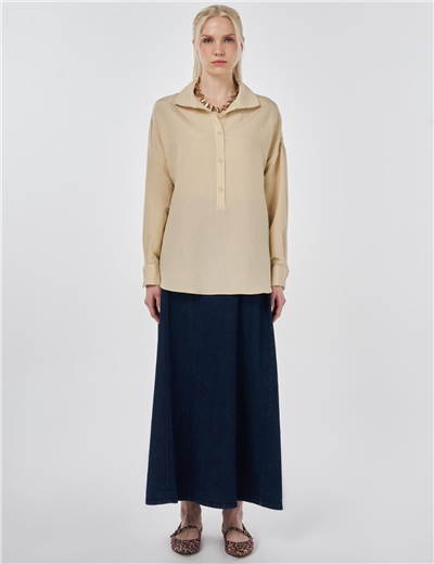 Kayra  KA-B26-21144 Kadın Çizgili Tunik