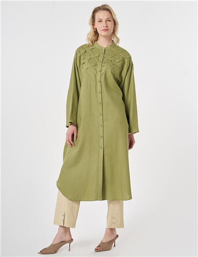 Kayra KA-B26-21186 Kadın Baklava Desenli Tunik