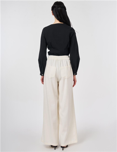 Kayra KY-B26-79008 Kadın Bağcıklı Kot Pantolon