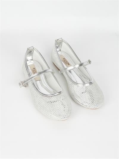 KUUM LONDON K25H03 FİLELİ KADIN BABET AYAKKABI