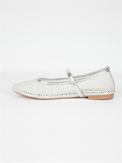 KUUM LONDON K25H03 FİLELİ KADIN BABET AYAKKABI