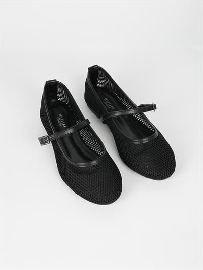 KUUM LONDON K25H03 FİLELİ KADIN BABET AYAKKABI