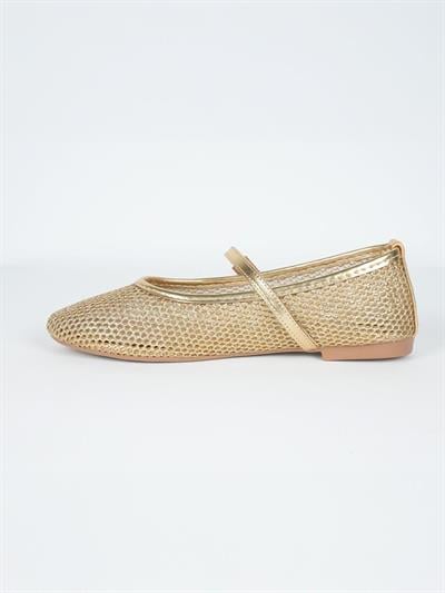 KUUM LONDON K25H03 FİLELİ KADIN BABET AYAKKABI