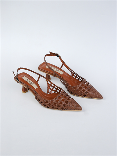 Kuum London K70-5101 Kadın Örme Arkası Açık Topuklu