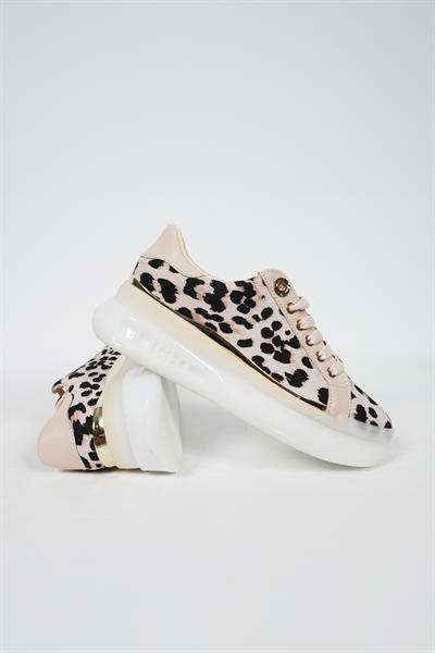 Kuum London K732510 Kadın Leopar Desenli Günlük Ayakkabı