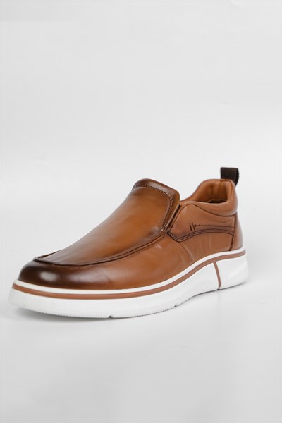 Marcomen 23013 Erkek Hakiki Deri Bağcıksız Günlük Ayakkabı