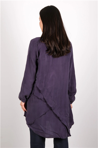 Misswhence 39017 Kadın Kumaş Detaylı Tunik