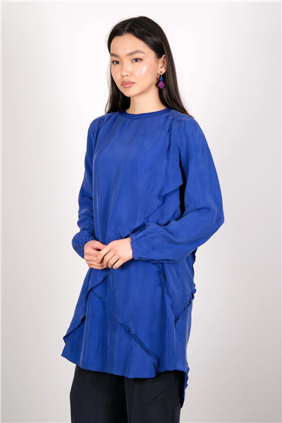 Misswhence 39017 Kadın Kumaş Detaylı Tunik