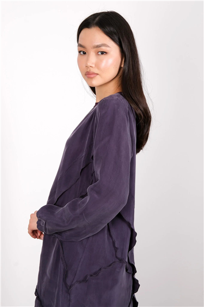 Misswhence 39017 Kadın Kumaş Detaylı Tunik