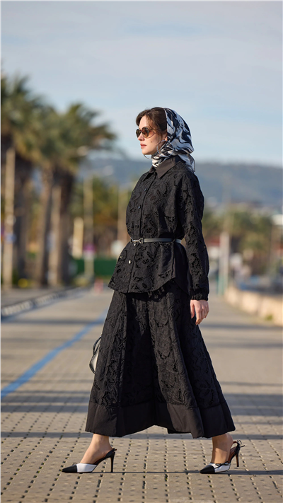 Misswhence 39306 Kadın Düz Transparan Takım