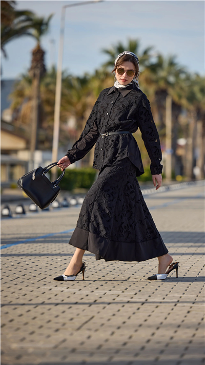 Misswhence 39306 Kadın Düz Transparan Takım