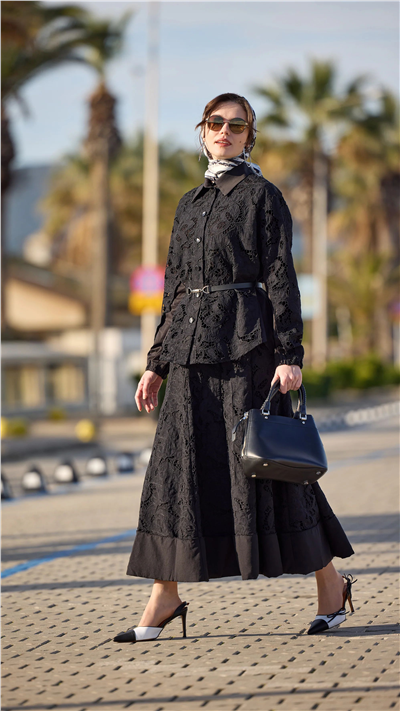 Misswhence 39306 Kadın Düz Transparan Takım