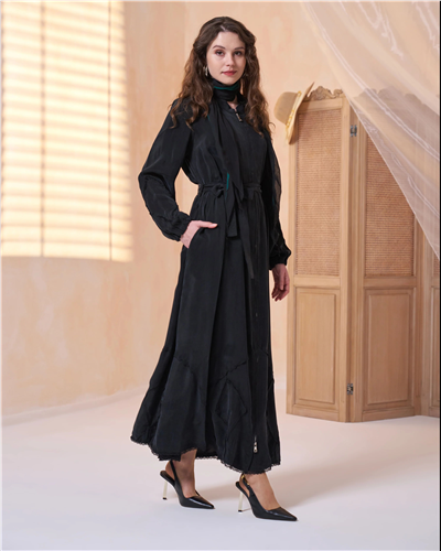 Misswhence 39500 Kadın Düz Ferace