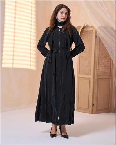 Misswhence 39500 Kadın Düz Ferace