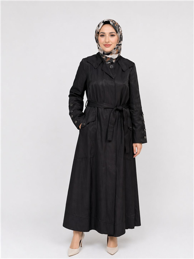 Misswhence 39504 Kadın Düz Pardesü