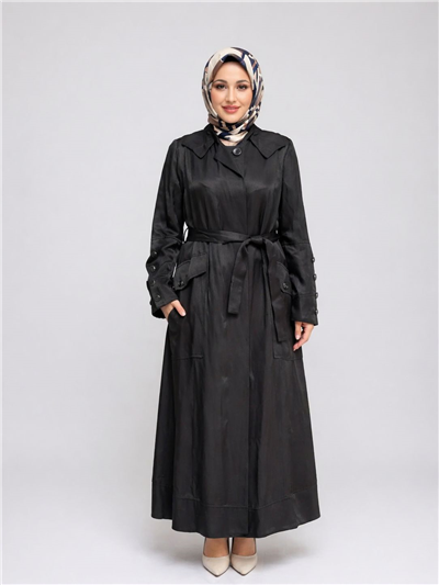 Misswhence 39504 Kadın Düz Pardesü