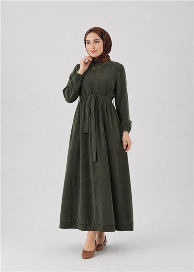Misswhence 39800 Kadın Beli Kemerli Elbise