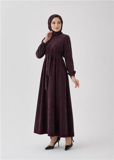 Misswhence 39800 Kadın Beli Kemerli Elbise