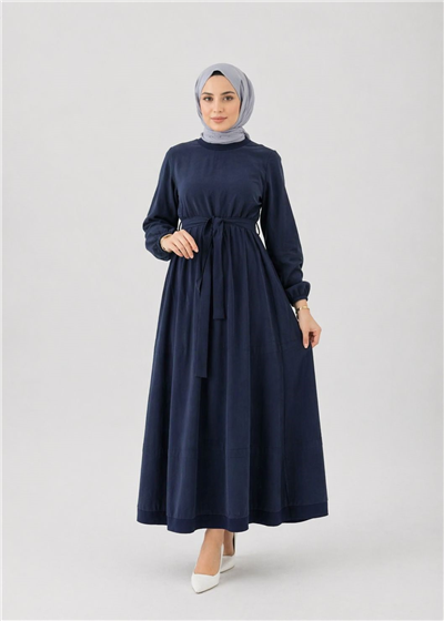 Misswhence 39800 Kadın Beli Kemerli Elbise