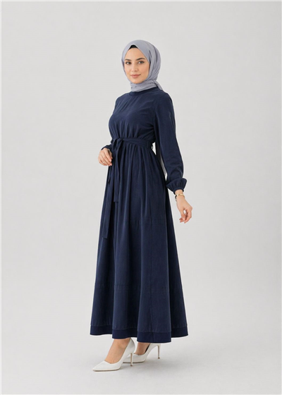 Misswhence 39800 Kadın Beli Kemerli Elbise