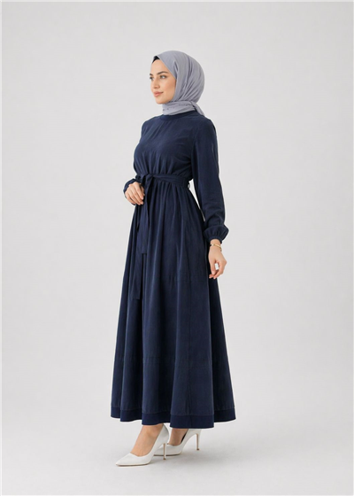 Misswhence 39800 Kadın Beli Kemerli Elbise