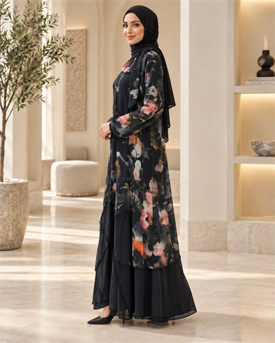 Misswhence 39802 Kadın Çiçekli Elbise