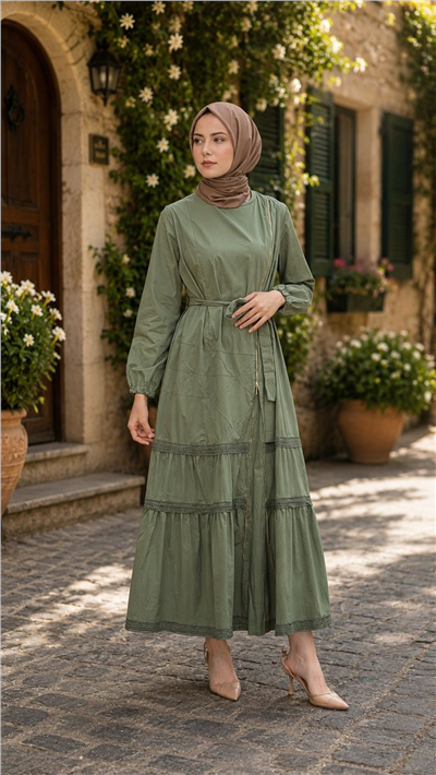 Misswhence 39807  Kadın Çiçekli Elbise