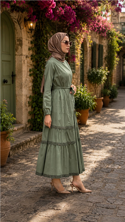 Misswhence 39807  Kadın Çiçekli Elbise