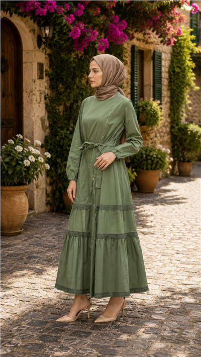 Misswhence 39807  Kadın Çiçekli Elbise