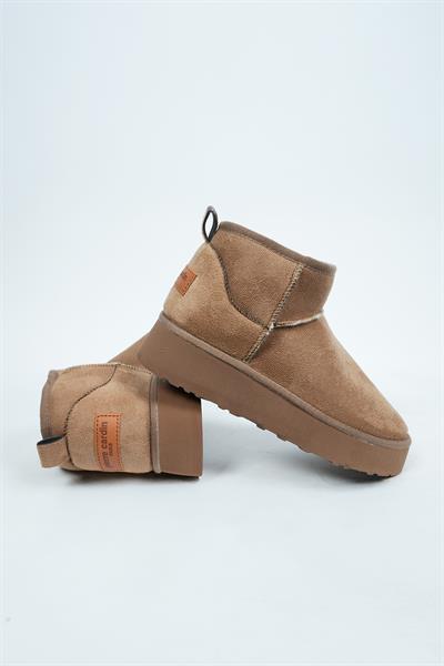 Pierre Cardin 52709 Kadın İçi Kürklü Süet Bot