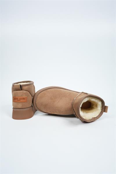 Pierre Cardin 52709 Kadın İçi Kürklü Süet Bot