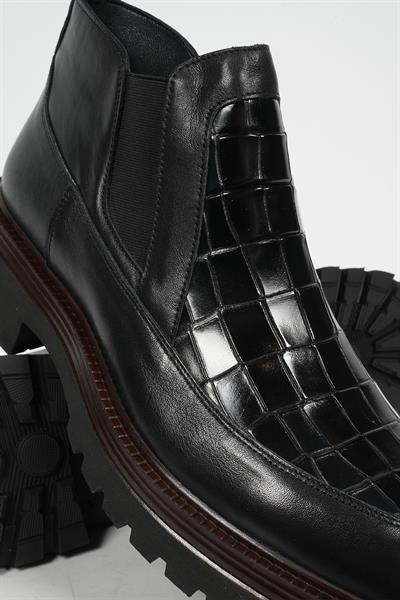 Pierre Cardin 6124041 Erkek Hakiki Deri Kroko Bot