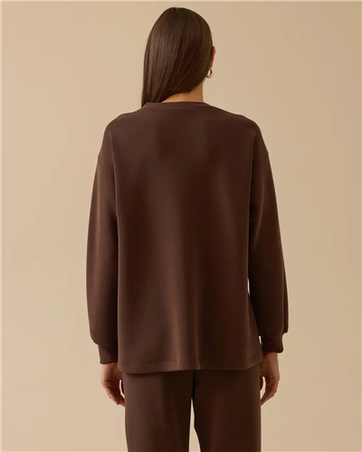Seçil 10002522310002  Kadın Skoba Metal Taşlı Sweatthisrt