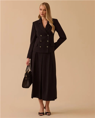 Seçil 10002611111003 Kadın Çift Düğmeli Ceket