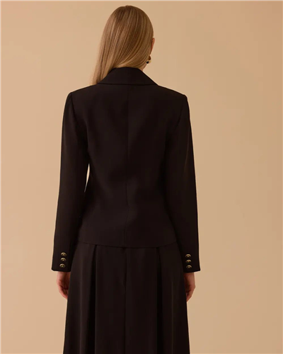 Seçil 10002611111003 Kadın Çift Düğmeli Ceket