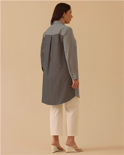 Seçil 10002611214003 Kadın Çizgili Tunik