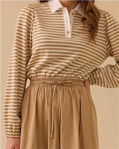 Seçil 10002611311007 Kadın Gömlek Detaylı Pileli Elbise