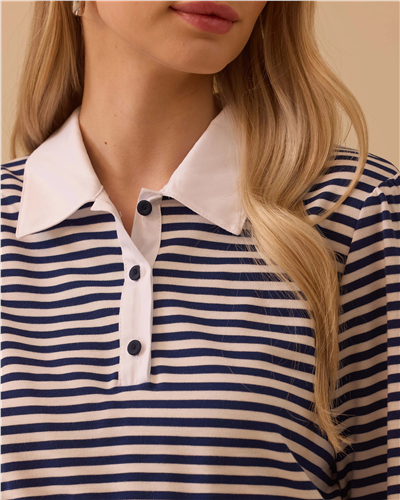 Seçil 10002611311007 Kadın Gömlek Detaylı Pileli Elbise