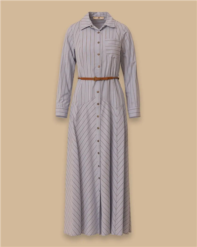 Seçil 10002611311014 Kadın Kemerli Elbise