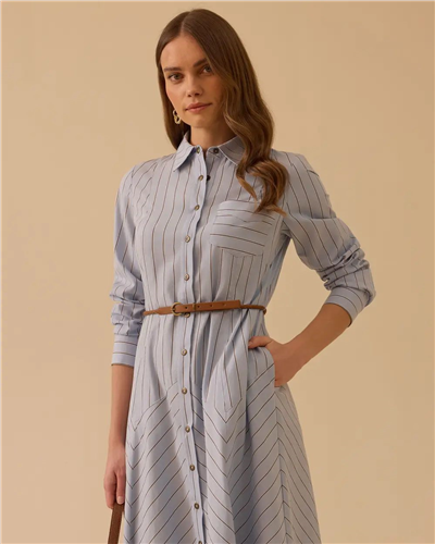 Seçil 10002611311014 Kadın Kemerli Elbise