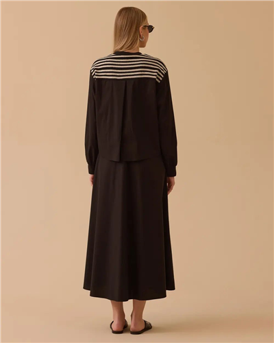 Seçil 10002611311029 Kadın Zebra Çizgili Elbise