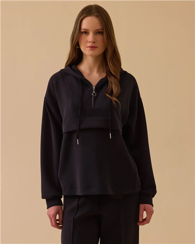 Seçil 10002612310001 Kadın Yaka Fermuarlı SweatTshirt