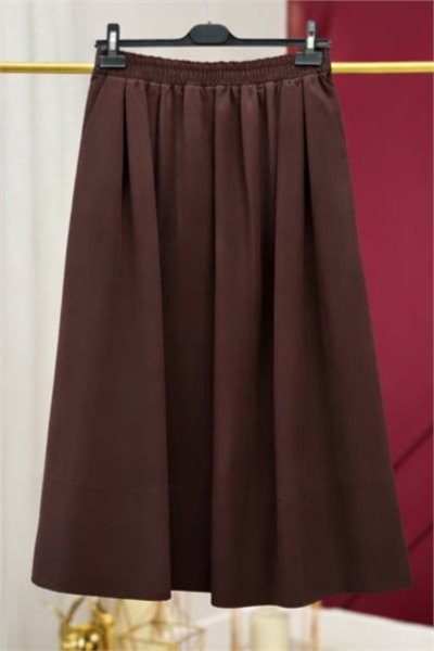 Sentez 5479 Kadın Ely Beli Lastikli Etek