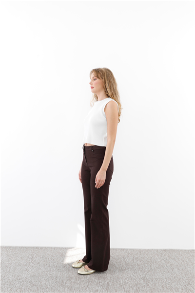 Sentez SZ-5531 Kanvas İspanyol Paça Pantolon