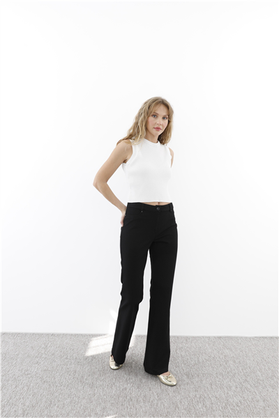 Sentez SZ-5531 Kanvas İspanyol Paça Pantolon