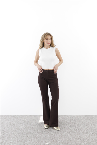 Sentez SZ-5531 Kanvas İspanyol Paça Pantolon