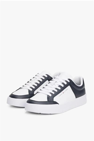 Tommy Hılfıger 05489 Erkek Beyaz Th Court Mix Sneakers