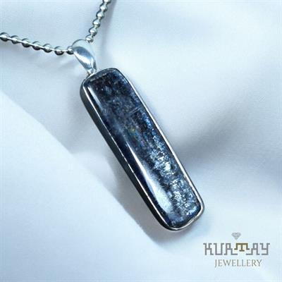 KYANITE GEMSTONE 925 STERLING SILVER PENDANT