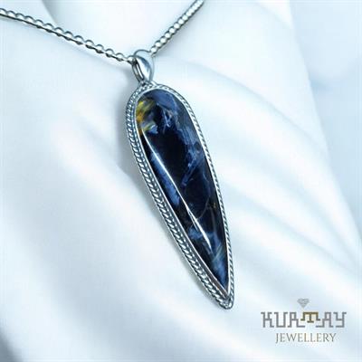 PIETERSITE GEMSTONE 925 STERLING SILVER PENDANT