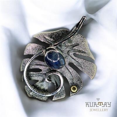 KYANITE GEMSTONE 925 STERLING SILVER PENDANT